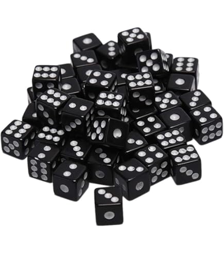 Amazon.co.jp: 50個入 サイコロ 8mm 四角 六面 ダイス アクリル ボード